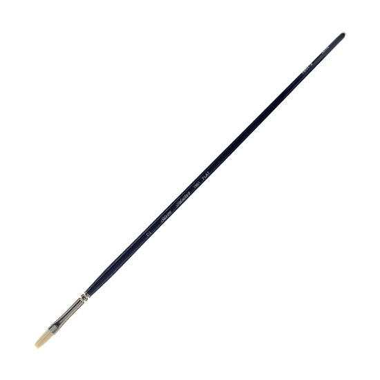 Picture of Silver Brush Bristlon Series Paint Brush, Size 2, Flat Bristle, Synthetic, Deep Blue/Silver