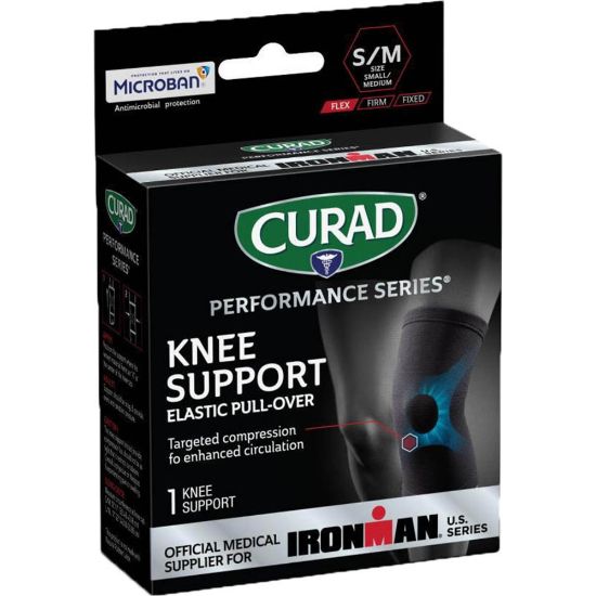 Picture of CURAD Elastic Knee Support With Microban, Small, Black