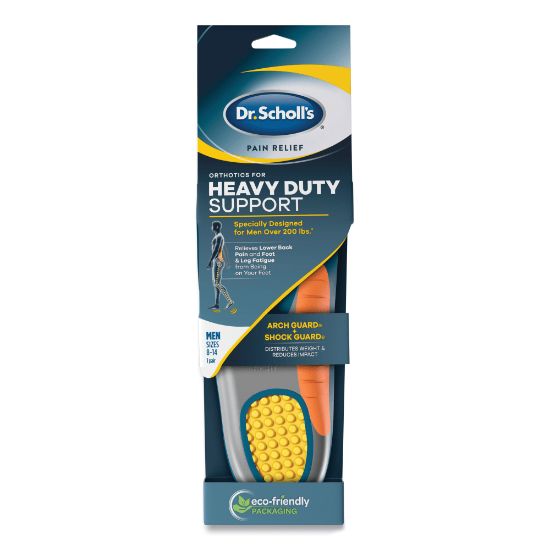 Picture of Dr. Scholls Mens Pain Relief Heavy-Duty Support Orthotic Insoles, Sizes 8 To 14