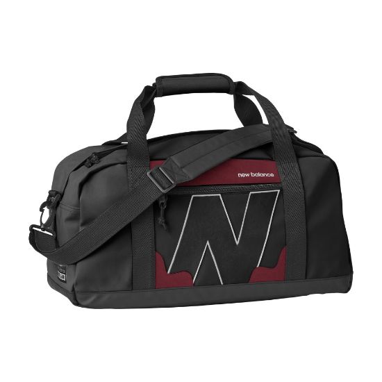 Picture of New Balance Legacy Duffel Bag, 9-5/8inH x 19-5/16inW x 9-1/8inD, Black/Red