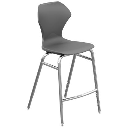 Picture of Marco Group Apex Apex Series Adjustable Stool, Charcoal/Chrome