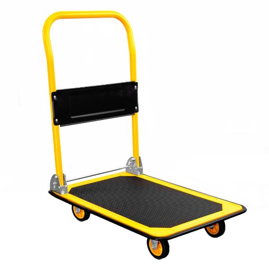 Picture of Mount-It! MI-920 Foldable Flatbed With Swivel Wheels, 32inH x 18inW x 29inD, Black