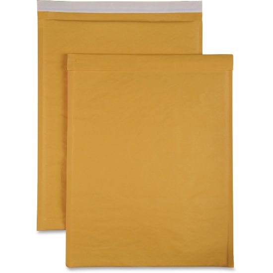 Picture of Sparco Size 7 Bubble Cushioned Mailers - Bubble - #7 - 14 1/4in Width x 20in Length - Self-sealing - Kraft - 50 / Carton - Kraft