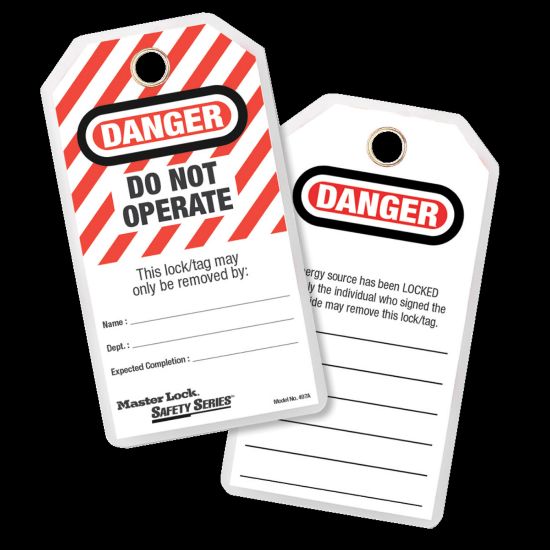 Picture of Master Lock -do Not Operate" English Lockout ID Tags, Pack Of 12