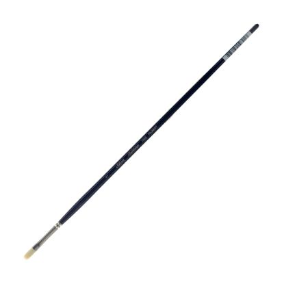 Picture of Silver Brush Bristlon Series Paint Brush, Size 1, Filbert Bristle, Synthetic, Deep Blue/Silver