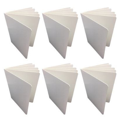 Picture of Ashley Blank Chunky Board Book, 6in x 8in Portrait, 6 Sheets Per Book, White, Pack of 6