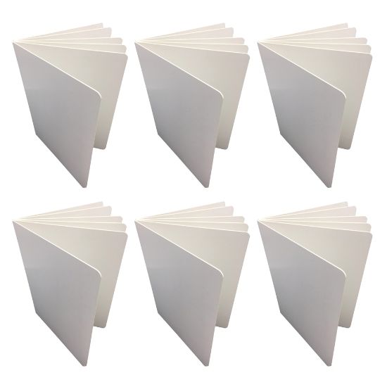 Picture of Ashley Blank Chunky Board Book, 6in x 8in Portrait, 6 Sheets Per Book, White, Pack of 6