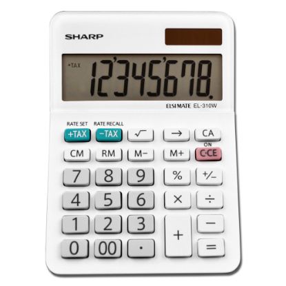 Picture of Sharp White Series Desktop Calculator, EL-310WB