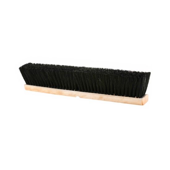 Picture of Globe Commercial Products Tampico Push Broom Head, 18in x 3-3/4in, Black