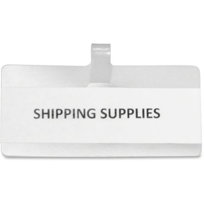 Picture of Panter Wire Rack Shelf Tags, 3 1/2in x 1 1/2in, White, Pack Of 10