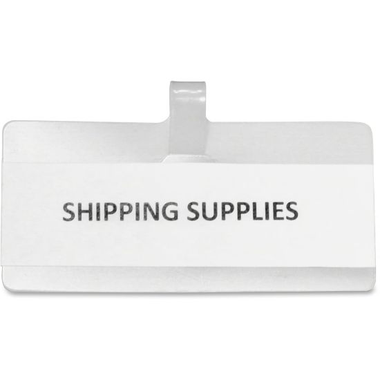 Picture of Panter Wire Rack Shelf Tags, 3 1/2in x 1 1/2in, White, Pack Of 10