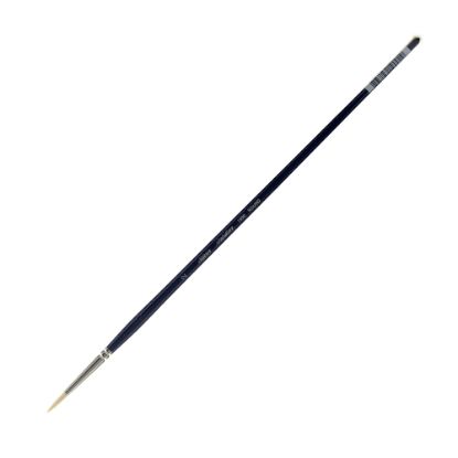 Picture of Silver Brush Bristlon Series Paint Brush, Size 2, Round Bristle, Synthetic, Deep Blue/Silver