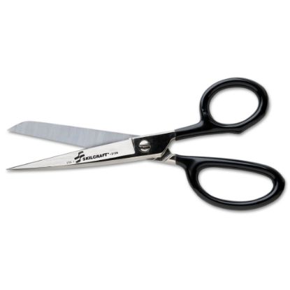 Picture of SKILCRAFT Trimmers Shears, 7in, Straight, 99% Recycled, Black (AbilityOne 5110-00-293-9199)