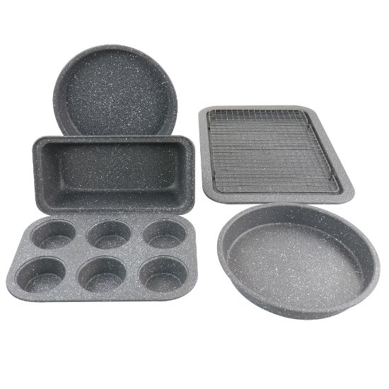 Picture of Oster 6-Piece Carbon Steel Non-Stick Bakeware Set, Graystone