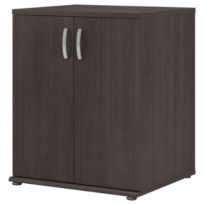 Picture of Bush Business Furniture Universal Floor Storage Cabinet With Doors And Shelves, Storm Gray, Standard Delivery