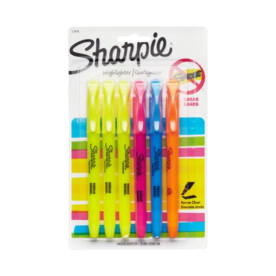 Picture of Sharpie Accent Pocket Highlighters, Assorted, Pack Of 6