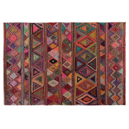 Picture of Baxton Studio Bagleys Handwoven Fabric Area Rug, 5-1/4ft x 7-1/2ft, Multicolor