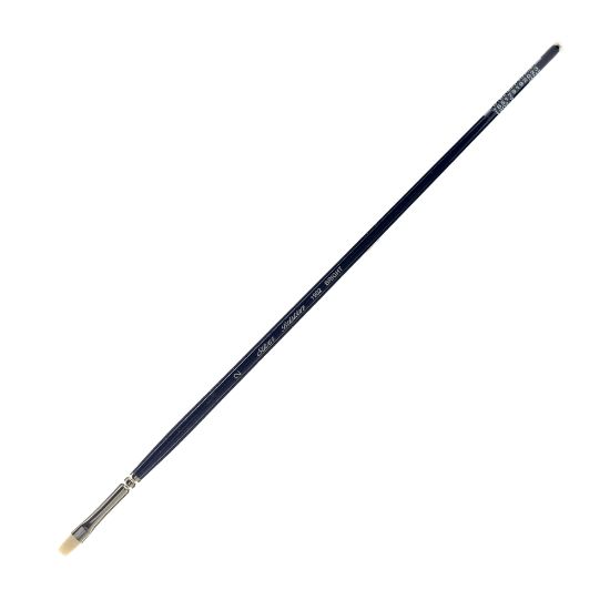 Picture of Silver Brush Bristlon Series Paint Brush, Size 2, Bright Bristle, Synthetic, Deep Blue/Silver