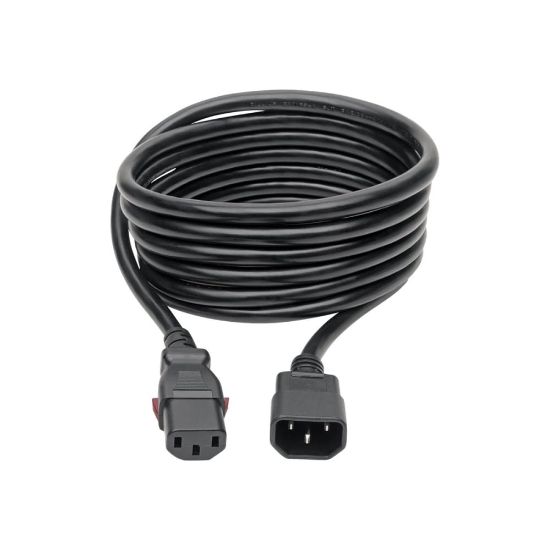 Picture of Eaton Tripp Lite Series Heavy-Duty PDU Power Cord, Locking C13 to C14 - 15A, 250V, 14 AWG, 6 ft. (1.83 m) - Power extension cable - IEC 60320 C14 to power IEC 60320 C13 locking - AC 100-250 V - 15 A - 6 ft - black