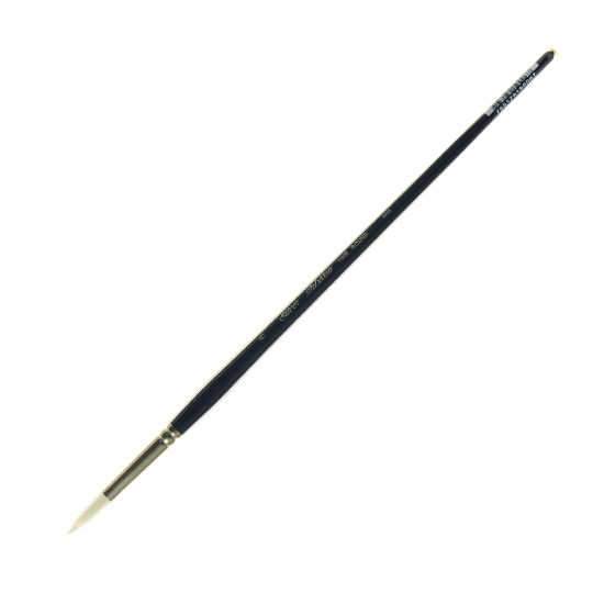 Picture of Silver Brush Bristlon Series Paint Brush, Size 6, Round Bristle, Synthetic, Deep Blue/Silver