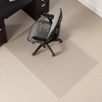 Picture of Realspace Low Pile Chair Mat, 46in x 60in, Clear