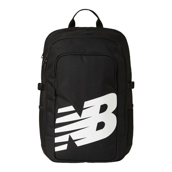 Picture of New Balance Logo Backpack With 14in Laptop Pocket, Black