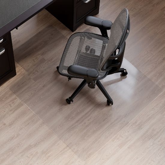 Picture of Realspace Hard Floor Chair Mat, Wide Lip, 45in x 53in, Clear