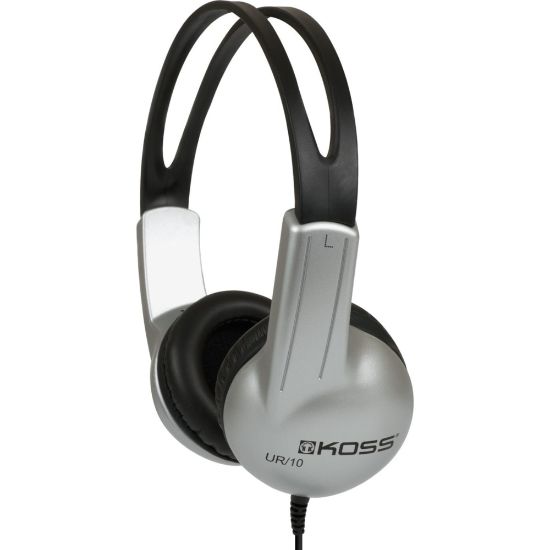 Picture of Koss UR10 HB Headphone - Stereo - Mini-phone (3.5mm) - Wired - 32 Ohm - 60 Hz 20 kHz - Over-the-head - Binaural - Circumaural - 4 ft Cable