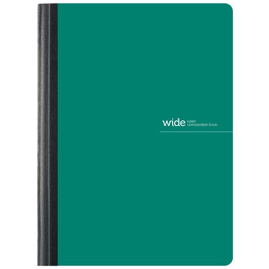 Picture of Office Depot Brand Poly Composition Book, 7-1/2in x 9-3/4in, Wide Ruled, 80 Sheets, Green