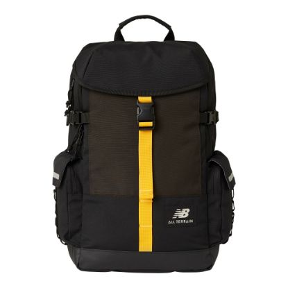 Picture of New Balance Terrain Flap Backpack With 14in Laptop Pocket, Black