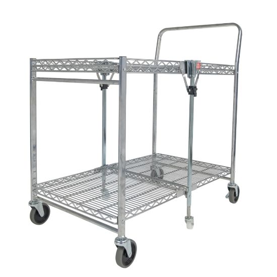 Picture of Bostitch Large Stow-Away Folding Cart, 39in x 23-1/2in x 37-1/2in, Chrome