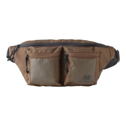 Picture of New Balance Terrain Dual Pockets Waist Bag, 6inH x 16-1/2inW x 7-1/8inD, Brown