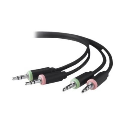 Picture of Belkin - Audio cable kit - mini-phone stereo 3.5 mm male to mini-phone stereo 3.5 mm male - 10 ft