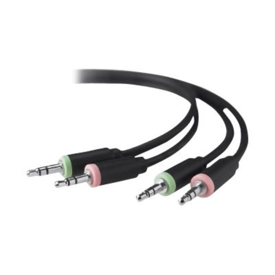 Picture of Belkin - Audio cable kit - mini-phone stereo 3.5 mm male to mini-phone stereo 3.5 mm male - 10 ft