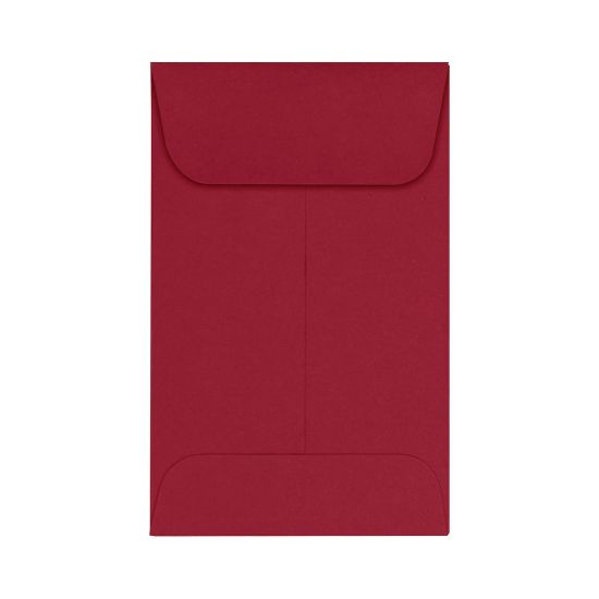 Picture of LUX Coin Envelopes, #1, Gummed Seal, Garnet, Pack Of 50