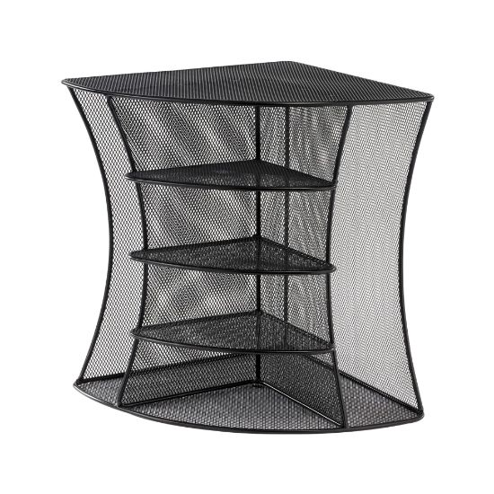 Picture of Onyx Mesh Corner Organizer, Six Sections, 15 x 11 x 13, Black