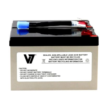 Picture of V7 RBC6-V7 - UPS battery - 1 x battery - lead acid - for P/N: SMC1500IC, SMT1000I-AR, SMT1000IC, SUA1000ICH-45, SUA1000I-IN, SUA1000J3W, SUA1500J3W