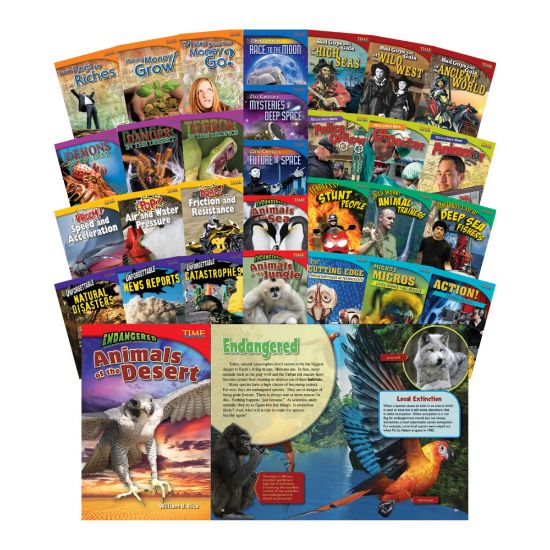 Picture of Teacher Created Materials TIME FOR KIDS Nonfiction Book Set, Set Of 30 Books, Grade 5