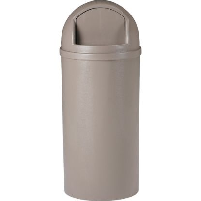 Picture of Rubbermaid Marshal Waste Receptacle, 15 Gallons, Beige