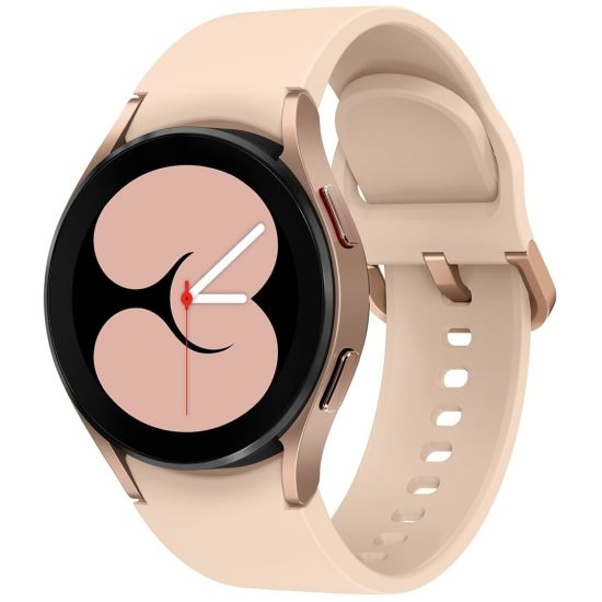 Picture of Samsung Galaxy Watch4, 40mm, Pink Gold, LTE - Pink Gold - Aluminum Case - Health & Fitness - Water Resistant - LTE - IP68 Water Resistant