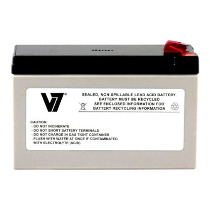 Picture of V7 APCRBC110-V7 - UPS battery - 1 x battery - lead acid - for P/N: BE650G2-CP, BE650G2-FR, BE650G2-GR, BE650G2-IT, BE650G2-SP, BE650G2-UK, BR650MI