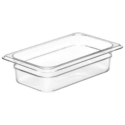 Picture of Cambro Camwear GN 1/4 Size 2in Food Pans, 2inH x 6-3/8inW x 10-1/2inD, Clear, Set Of 6 Pans