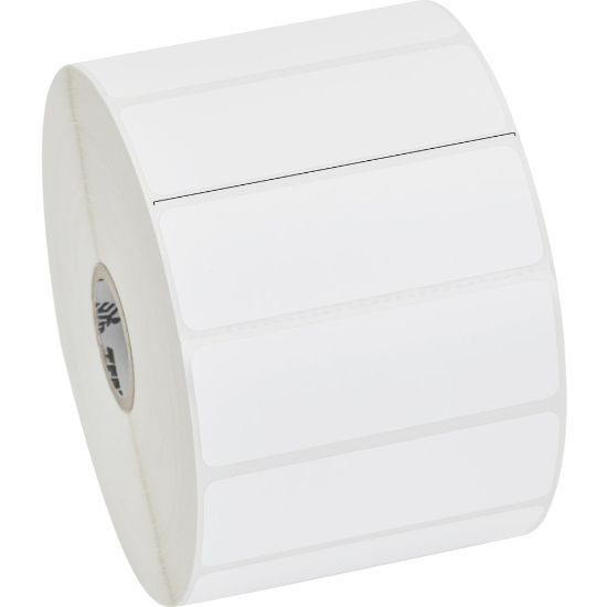 Picture of Zebra Z-Perform 2000D Thermal Label - 3in Width x 1in Length - Permanent Adhesive - Direct Thermal - White - Paper, Acrylic - 2340 / Roll - 6 Roll - Perforated