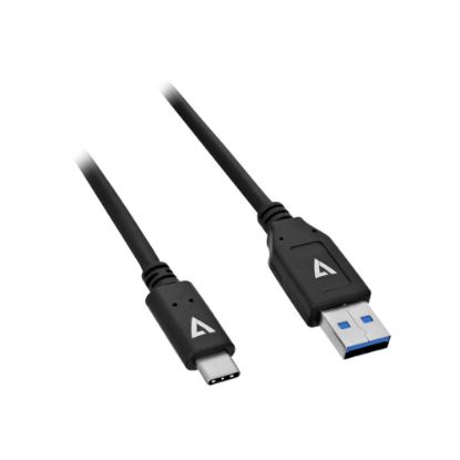 Picture of V7 - USB cable - 24 pin USB-C (M) reversible to USB (M) reversible - USB 2.0 - 3 ft - black