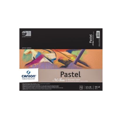 Picture of Canson Mi-Teintes Pastel Pad, 12in x 16in, Assorted Colors, 24 Sheets Per Pad