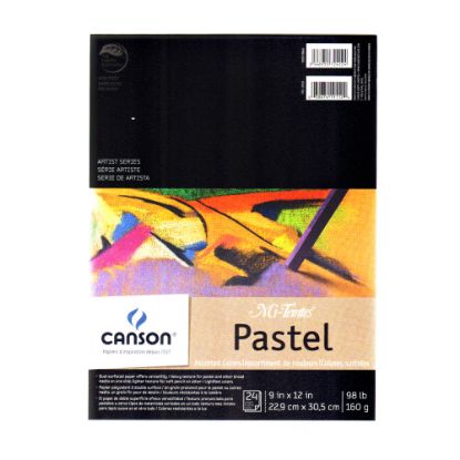 Picture of Canson Mi-Teintes Pastel Pad, 9in x 12in, Assorted, 24 Sheets Per Pad