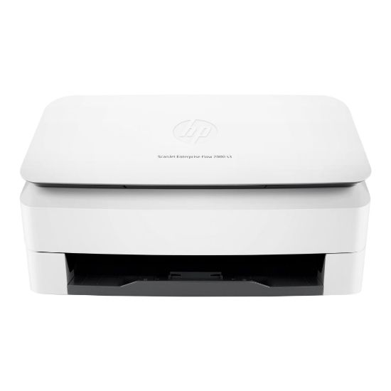 Picture of HP ScanJet Enterprise Flow 7000 s3 Sheet-feed Scanner - Document scanner - Contact Image Sensor (CIS) - Duplex - A4/Legal - 600 dpi x 600 dpi - up to 75 ppm (mono) / up to 75 ppm (color) - ADF (80 sheets) - up to 7500 scans per day - USB 3.0, USB 2.0