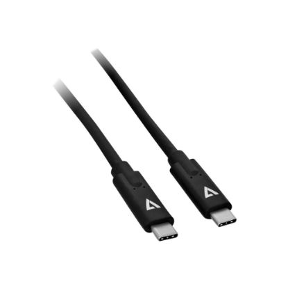 Picture of V7 - USB cable - 24 pin USB-C (M) reversible to 24 pin USB-C (M) reversible - 6 ft - black