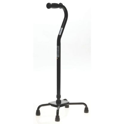 Picture of Medline Guardian Bariatric Quad Cane, Large Base, Black