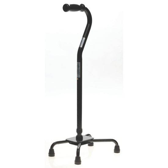 Picture of Medline Guardian Bariatric Quad Cane, Large Base, Black